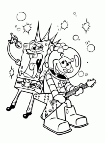 Disegno di Spongebob da stampare e colorare 76