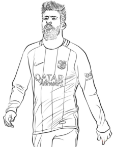 Disegno di calciatore professionista da stampare e colorare 6 Disegno di calciatore professionista da stampare e colorare 6