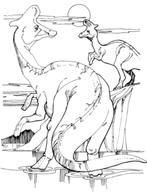 Disegno di Parasaurolofo da stampare e colorare 10 Disegno di Parasaurolofo da stampare e colorare 10