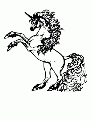 Disegno di unicorno da stampare e colorare 161