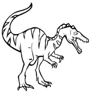 Disegno di Velociraptor da stampare e colorare 5