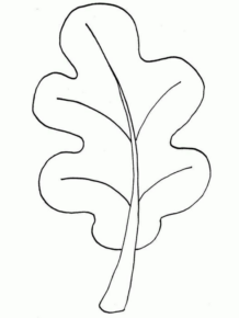 Disegno di foglia da stampare e colorare 33