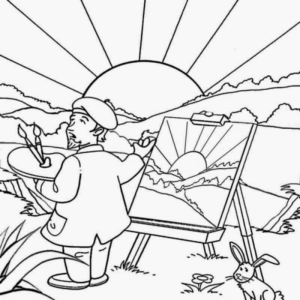 Disegno di artista da stampare e colorare 17