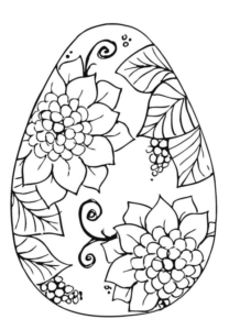 Disegno di uovo di Pasqua da stampare e colorare 78