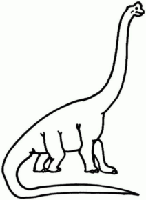 Disegno di Brontosauro da stampare e colorare 38