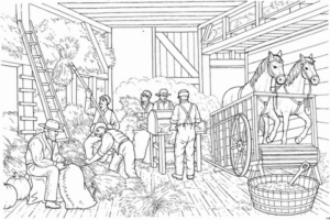 Disegno di agricoltore da stampare e colorare 17
