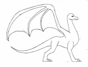 Disegno di dragone da stampare e colorare 15