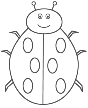 Disegno di coccinella da stampare e colorare 13