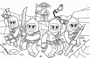 Disegno di Ninja Go da stampare e colorare 4