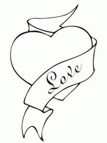 Disegno di cuore da stampare e colorare 39