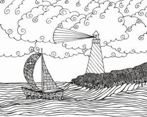 Disegno di mandala da stampare e colorare 1150