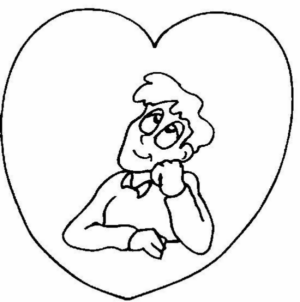 Disegno di San Valentino da stampare e colorare 116