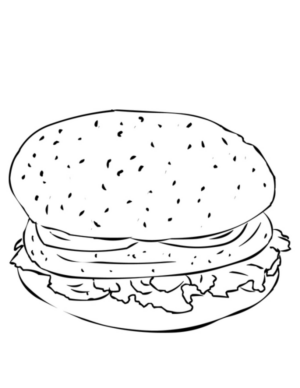 Disegno di fast food da stampare e colorare 32