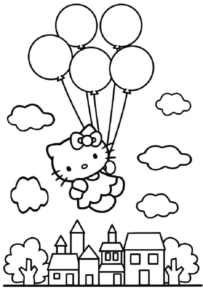 Disegno di Hello Kitty da stampare e colorare 151