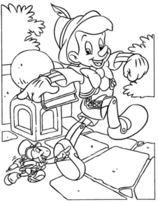 Disegno di Pinocchio da stampare e colorare 18