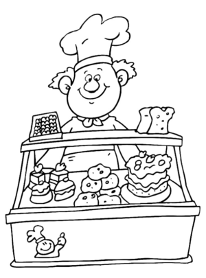 Disegno di commerciante da stampare e colorare 6