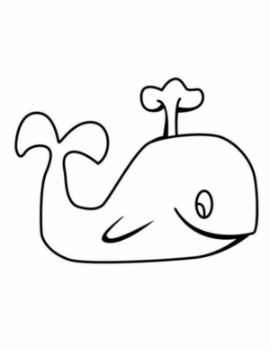 Disegno di balena da stampare e colorare 20