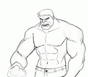 Disegno di Hulk da stampare e colorare 128
