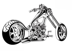 Disegno di moto da stampare e colorare 28