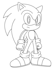 Disegno di Sonic da stampare e colorare 16