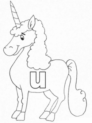 Disegno di unicorno da stampare e colorare 48