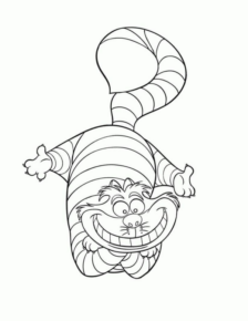 Disegno di Alice nel paese delle meraviglie da stampare e colorare 113