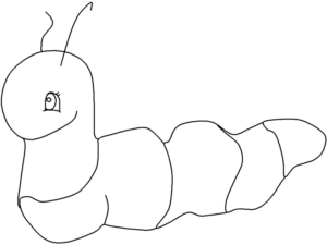 Disegno di lombrico da stampare e colorare 17