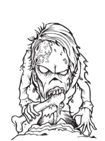 Disegno di mostro di Halloween da stampare e colorare 4 Disegno di mostro di Halloween da stampare e colorare 4