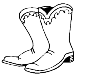 Disegno di stivale da stampare e colorare 8