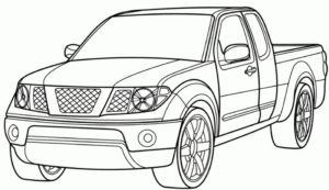 Disegno di automobile da stampare e colorare 204