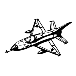 Disegno di aereo militare da stampare e colorare 61