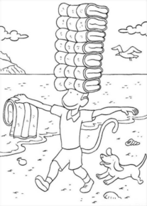 Disegno di Barbapap da stampare e colorare 4