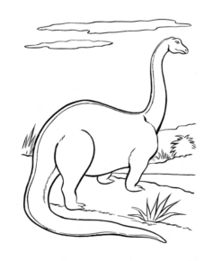 Disegno di Brachiosauro da stampare e colorare 40