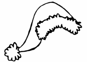 Disegno di cappello di Natale da stampare e colorare 9