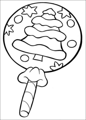 Disegno di albero di Natale da stampare e colorare 93