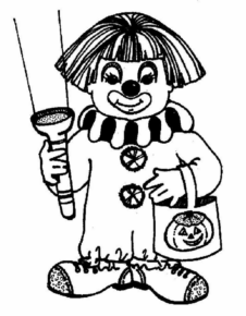 Disegno di clown da stampare e colorare 7