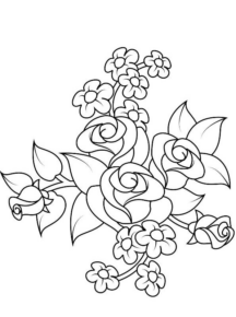 Disegno di fiore da stampare e colorare 210
