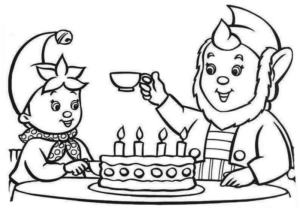 Disegno di compleanno da stampare e colorare 64