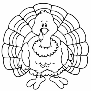 Disegno di tacchino da stampare e colorare 84