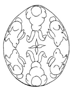 Disegno di uovo di Pasqua da stampare e colorare 114 Disegno di uovo di Pasqua da stampare e colorare 114