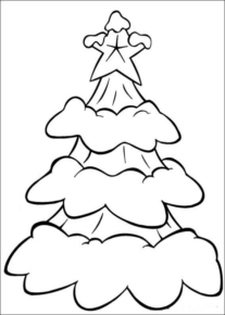 Disegno di albero di Natale da stampare e colorare 92
