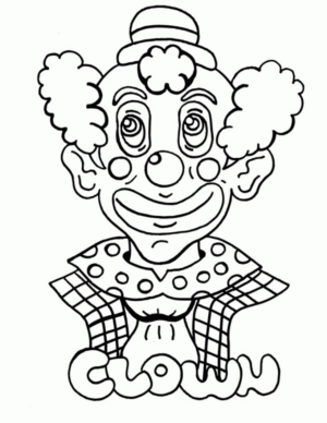 Disegno di clown da stampare e colorare 31
