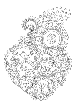 Disegno di mandala da stampare e colorare 1051