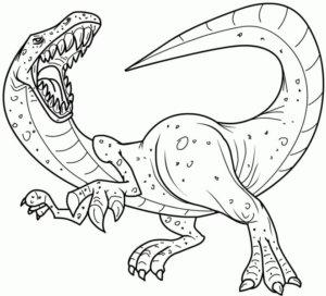 Disegno di Velociraptor da stampare e colorare 29