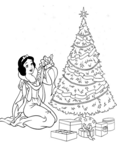 Disegno di Biancaneve e i sette nani da stampare e colorare 40