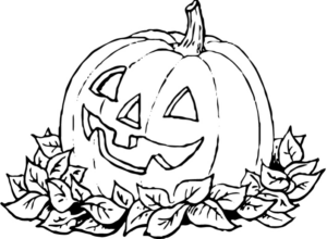 Disegno di zucca di Halloween da stampare e colorare 11