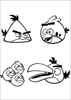 Disegno di Angry birds da stampare e colorare 120
