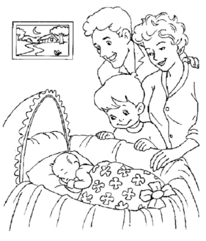 Disegno di membro della famiglia da stampare e colorare 30