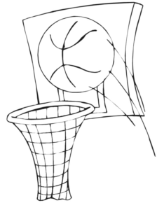 Disegno di basket da stampare e colorare 49