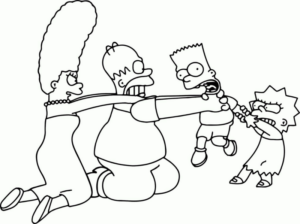 Disegno di I Simpson da stampare e colorare 59